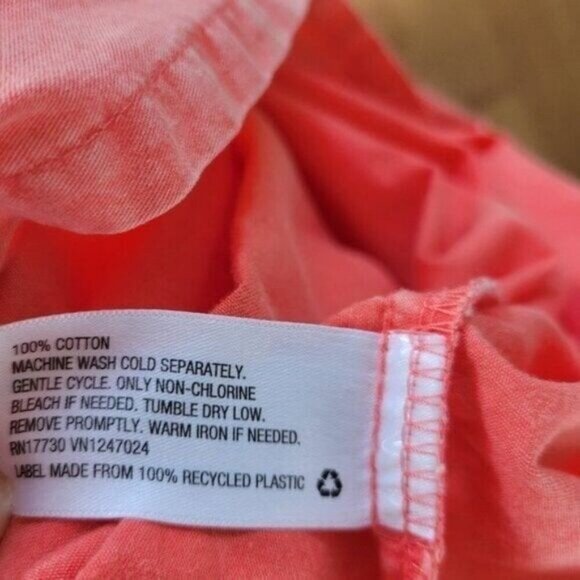 NEW Ava & Viv 4X Plus Coral Pullover Blouse puff Sleeve flowy Cotton NWT - Picture 8 of 9
